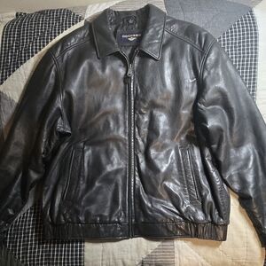Men’s Leather Xl Coat 100% lambskin Jacket insulated Long Inside Dockers